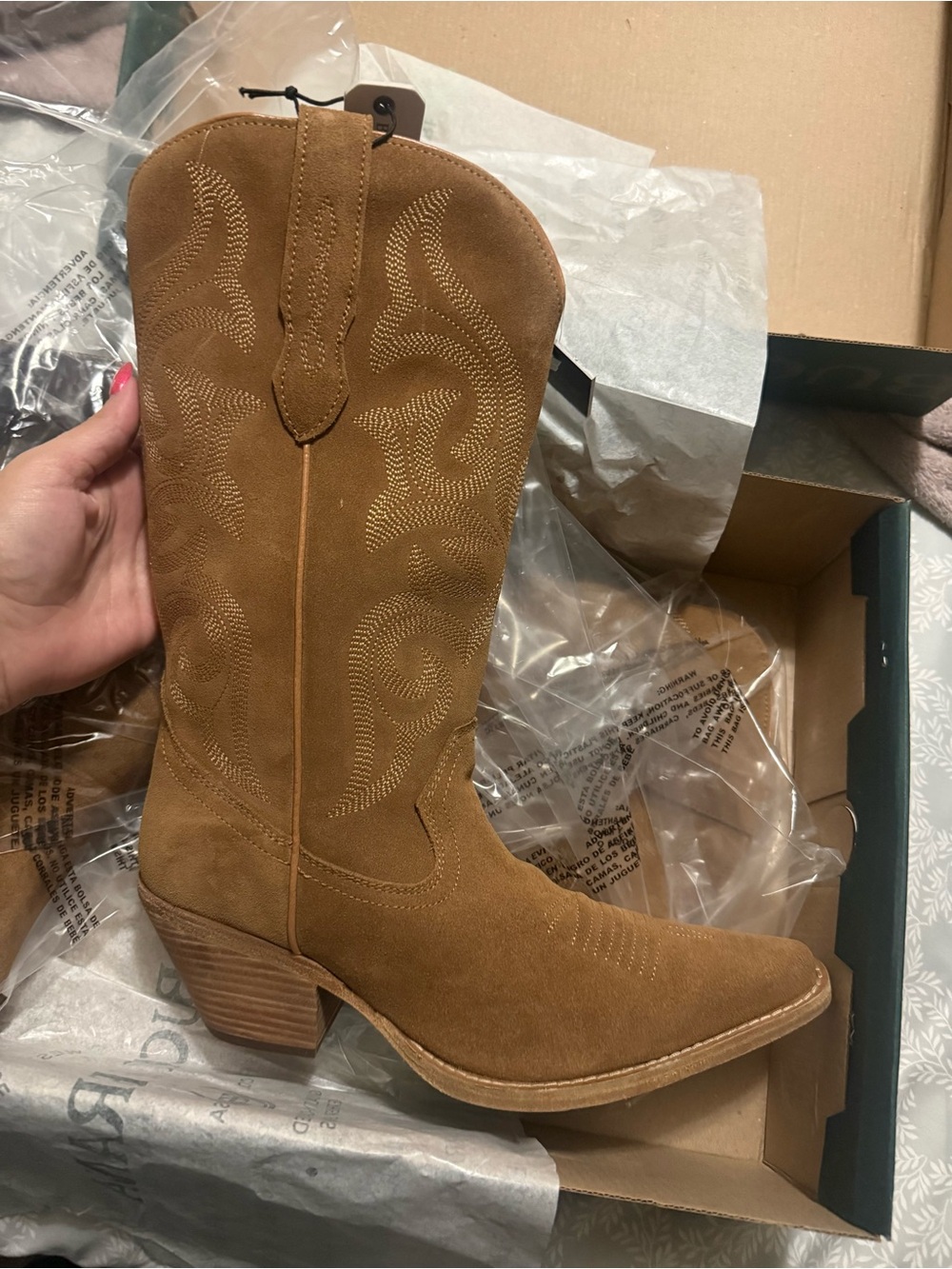 Buck & Brana Tessa Camel Women’s Western Boots